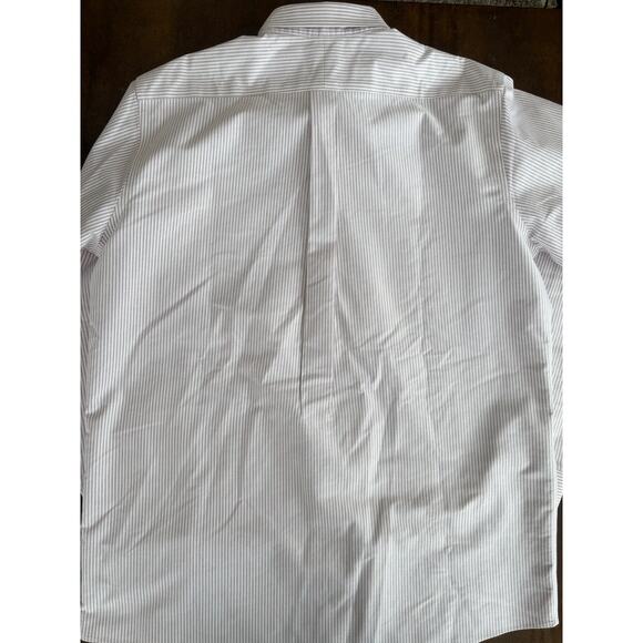 LL BEAN 100% Cotton Wrinkle Resistant LS Striped Button Down Shirt SZ 161/2-36 - Picture 6 of 6
